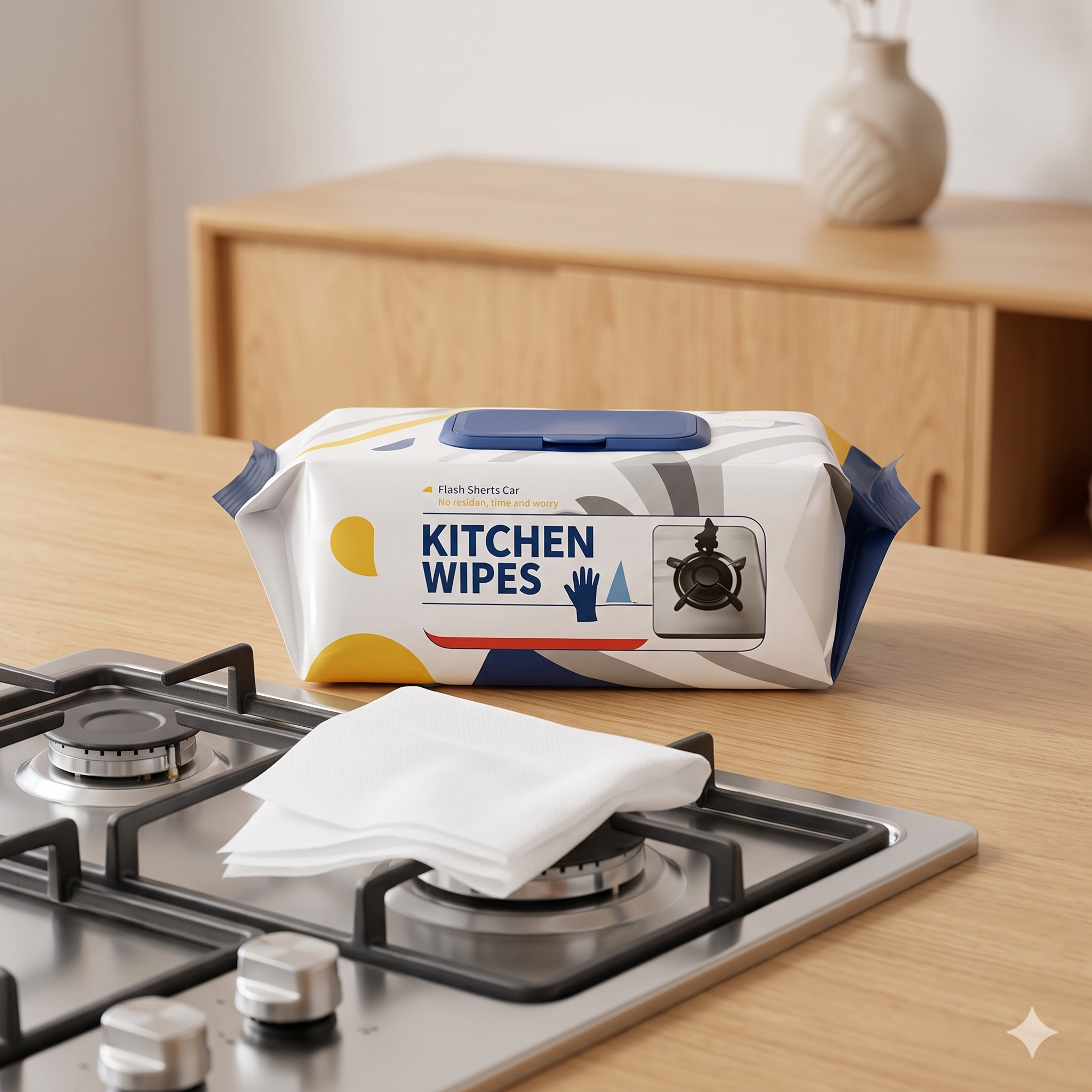 SINGLE DEALS® EliteCare Flash-Shine Ultra-Clean Kitchen Wipes (Pack of 80) — Premium Quality