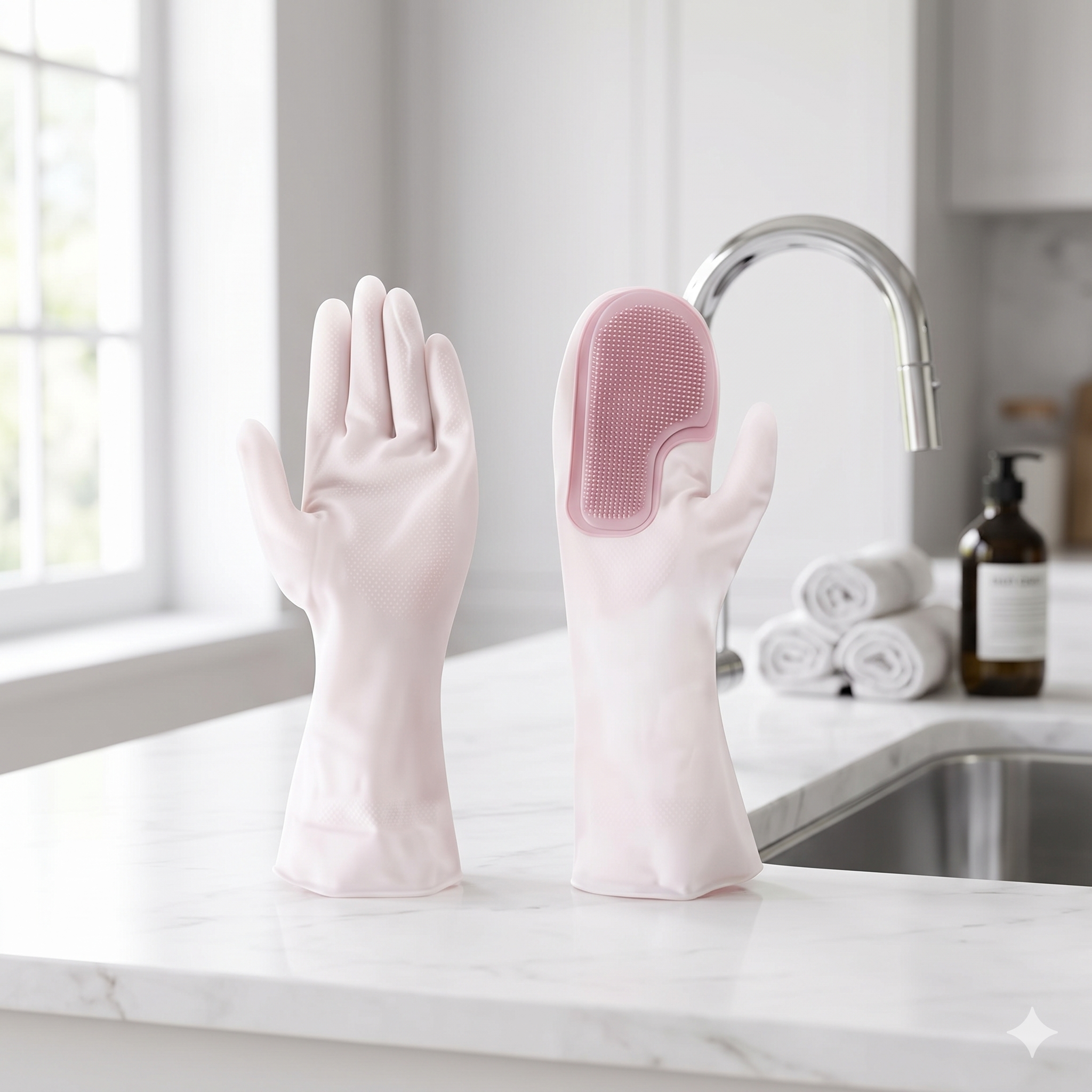 Single deals™ Premium Quality Multi-Purpose Scrubbing Silicone Gloves