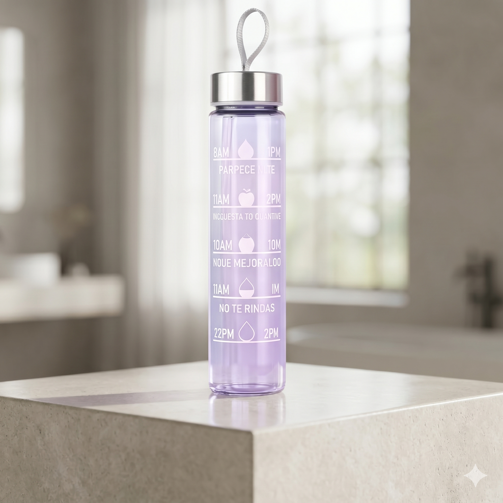 Single Deals Premium Quality 400ml Motivational Time-Marker Water Bottle