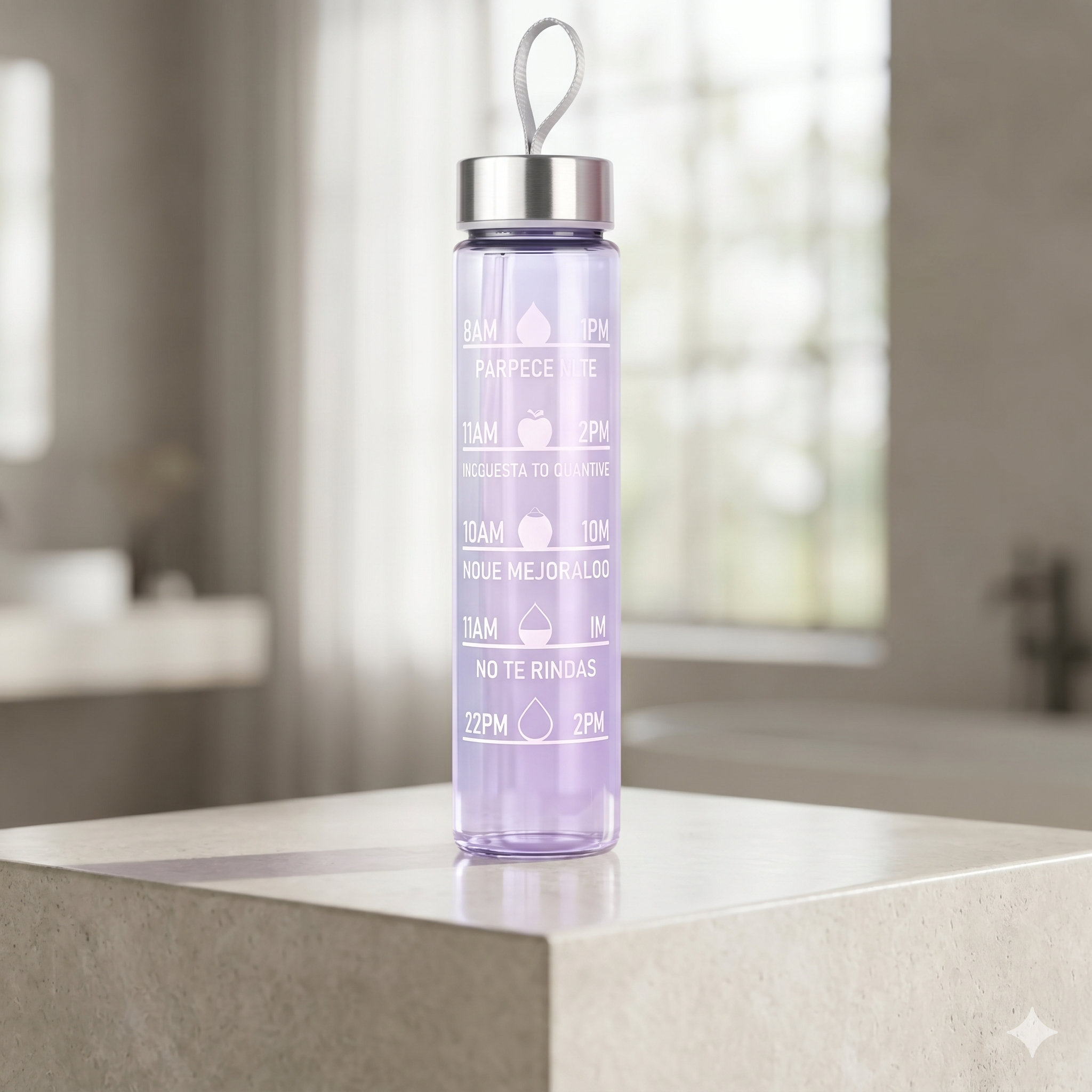 Single Deals Premium Quality 400ml Motivational Time-Marker Water Bottle