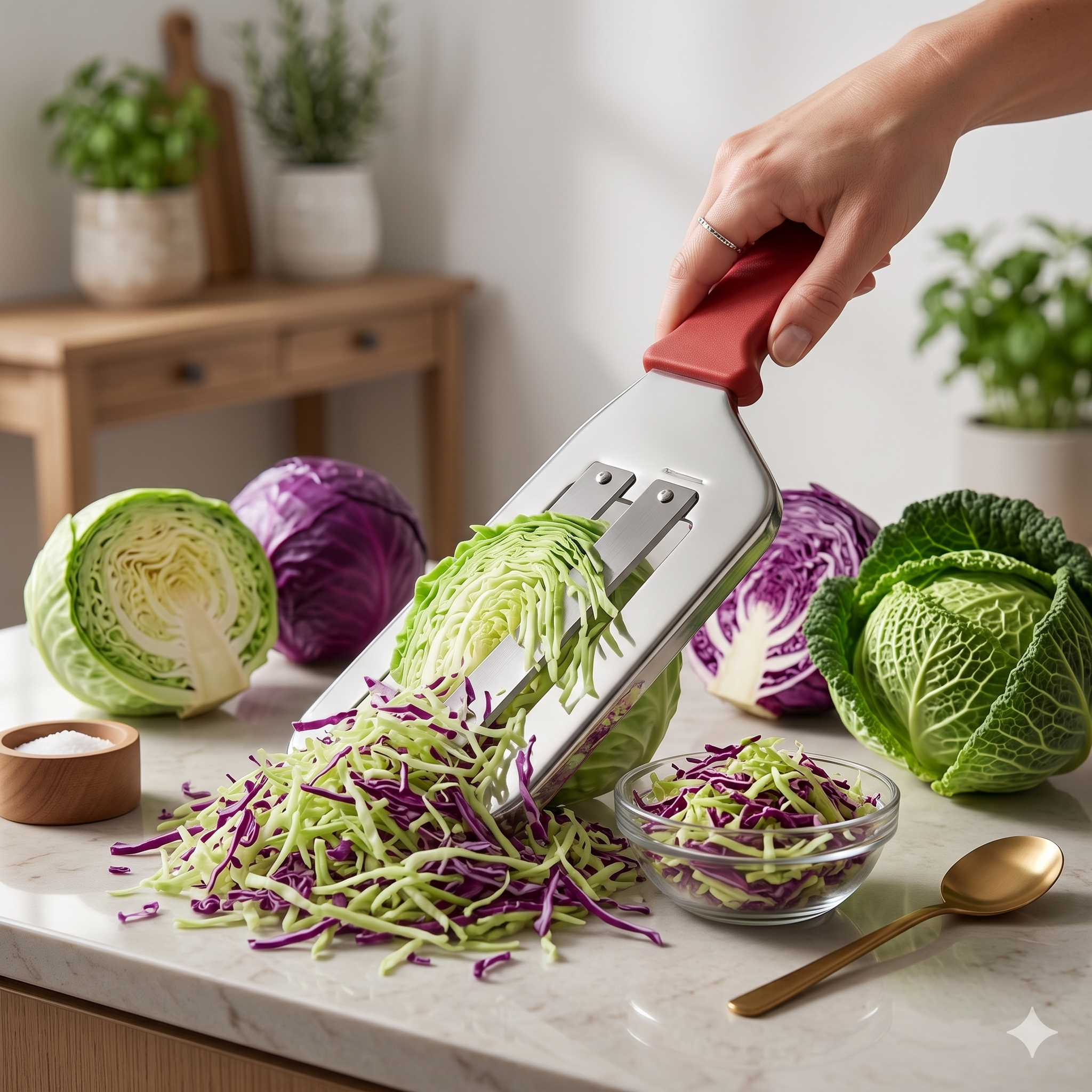 SINGLE DEALS® EliteCare Precision Cabbage Shredder Knife — Premium Quality