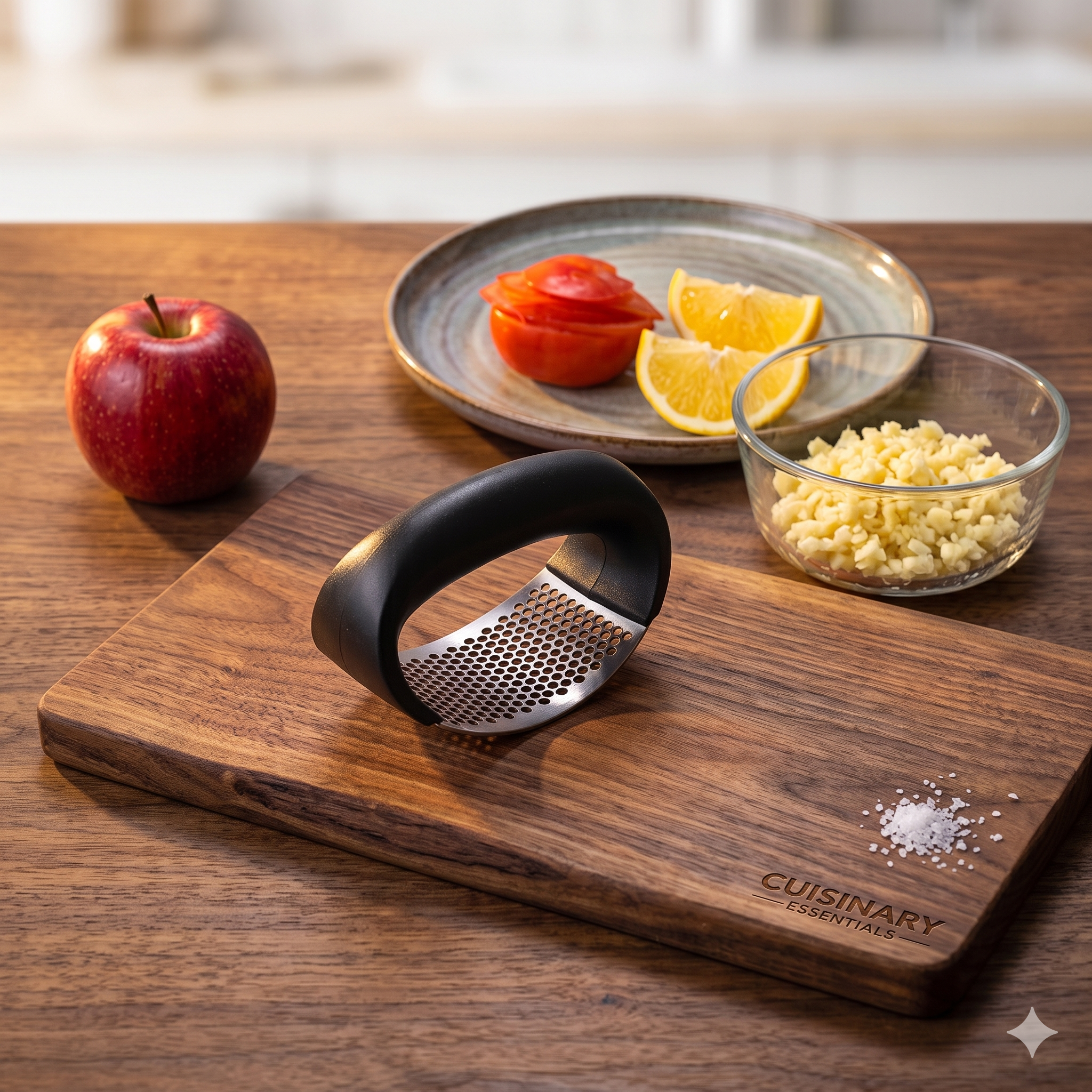 Single Deals™ Rocker Garlic Press Premium Quality