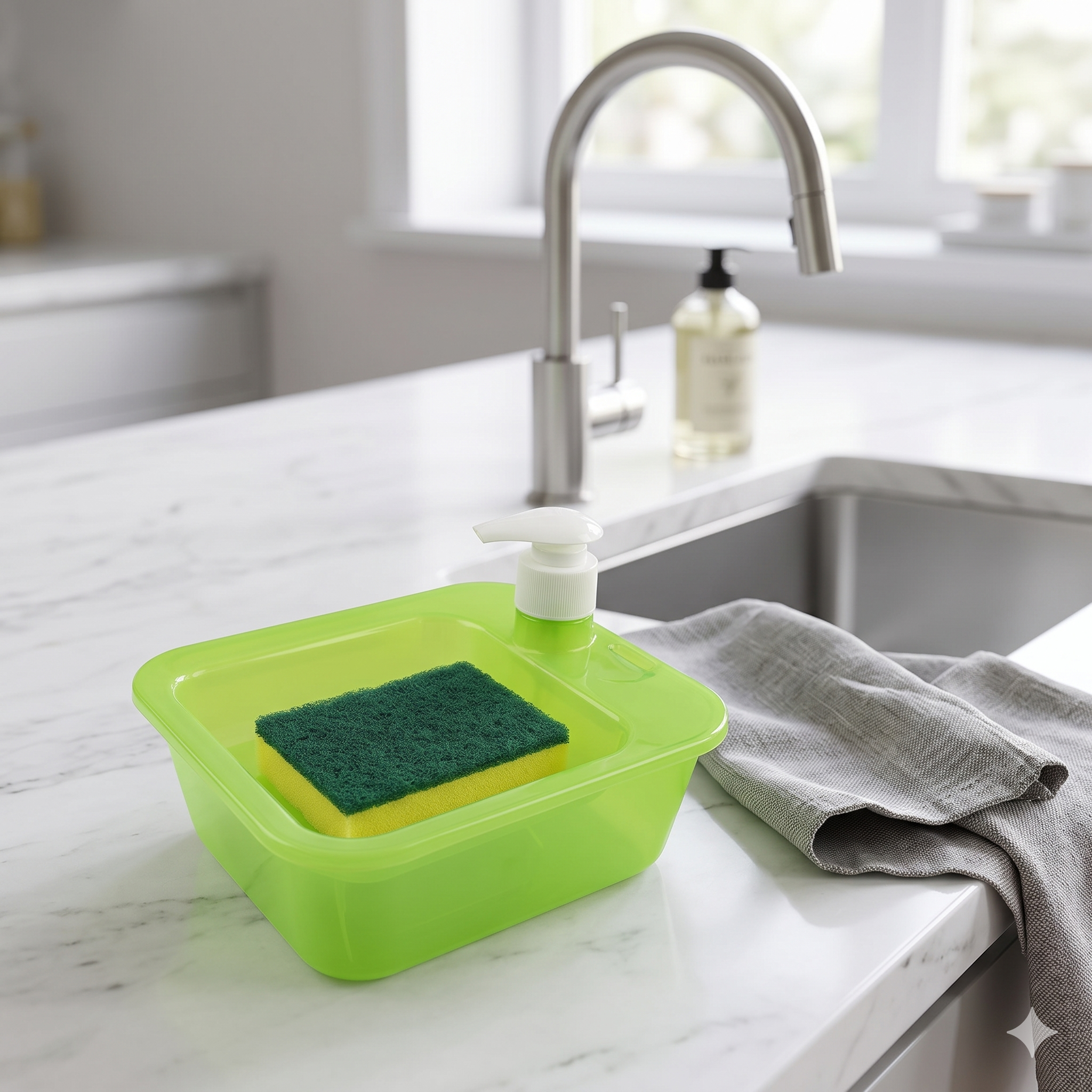 Single deals™ Premium Quality Square Sink-Mate Soap Dispenser