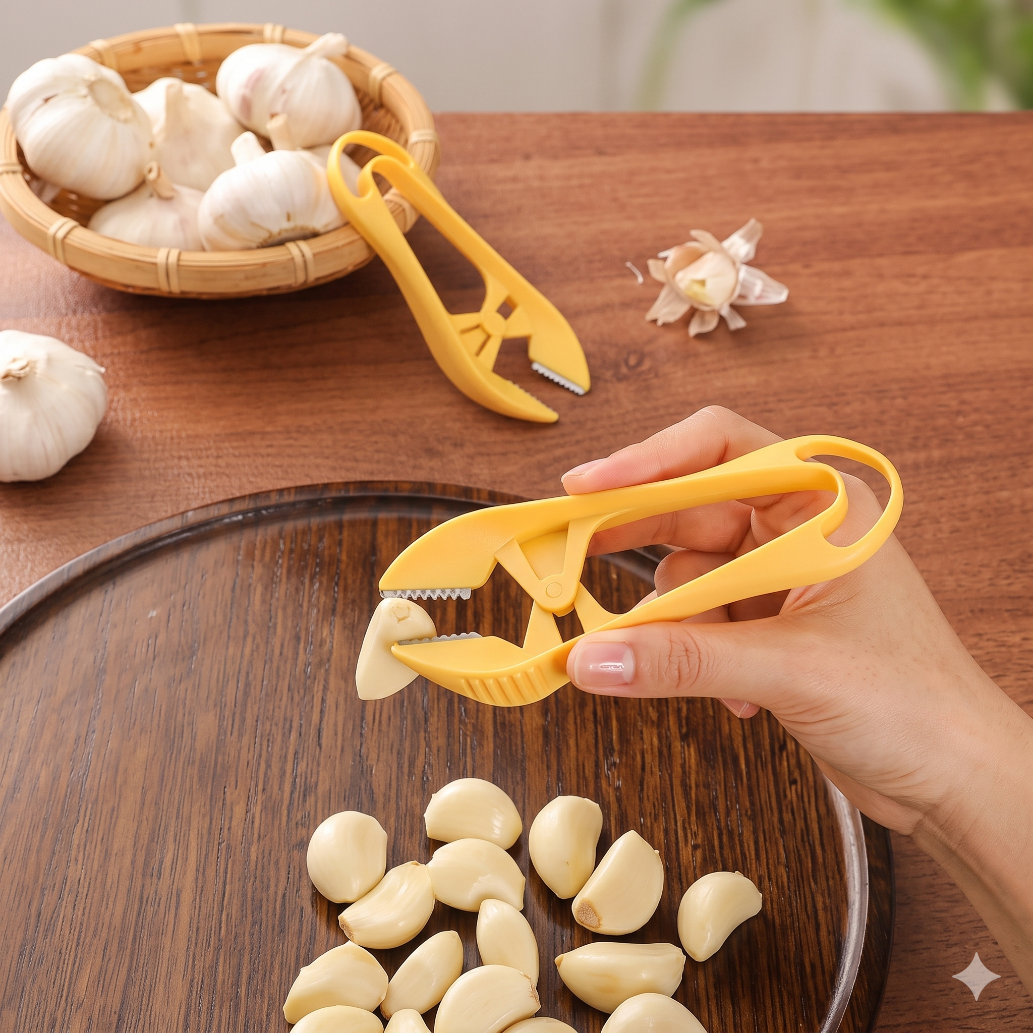 Single Deals Precision Squeeze Garlic Peeler & Skin Remover: The Essential Kitchen Clam – Premium Quality