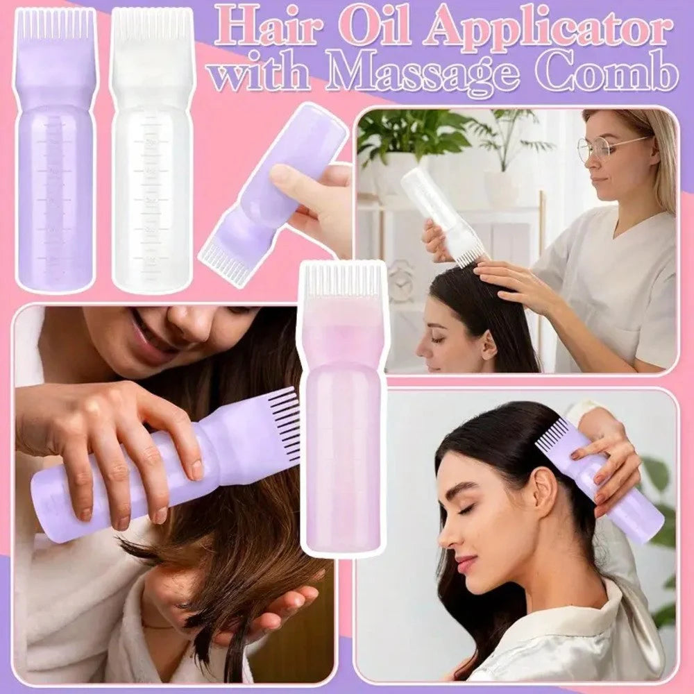 Hair Dye Bottle Applicator – Precision Root Comb Dispenser