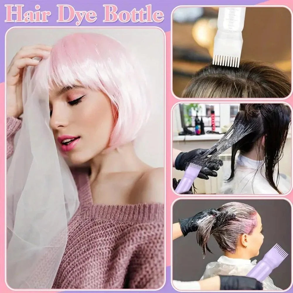 Hair Dye Bottle Applicator – Precision Root Comb Dispenser